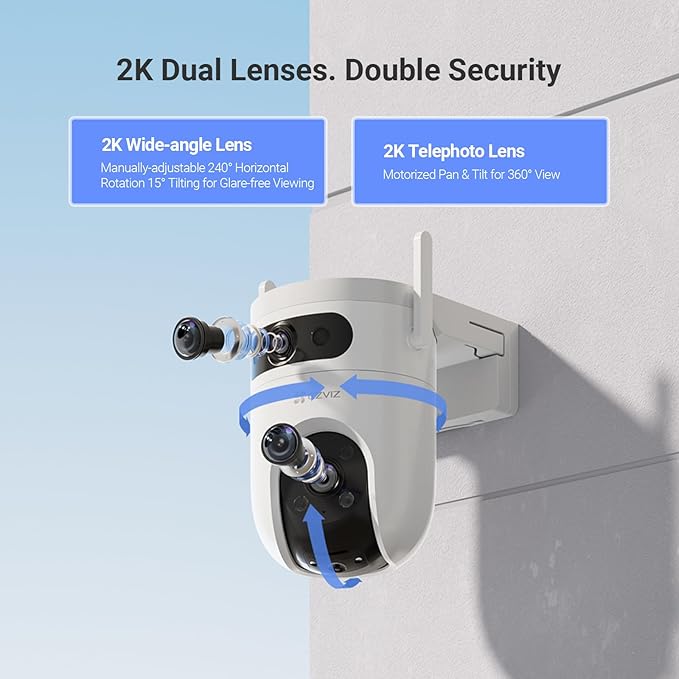 EZVIZ by Hikvision|H9C Dual-Lens(5MP+5MP) Pan & Tilt Wi-Fi Camera - Image 3