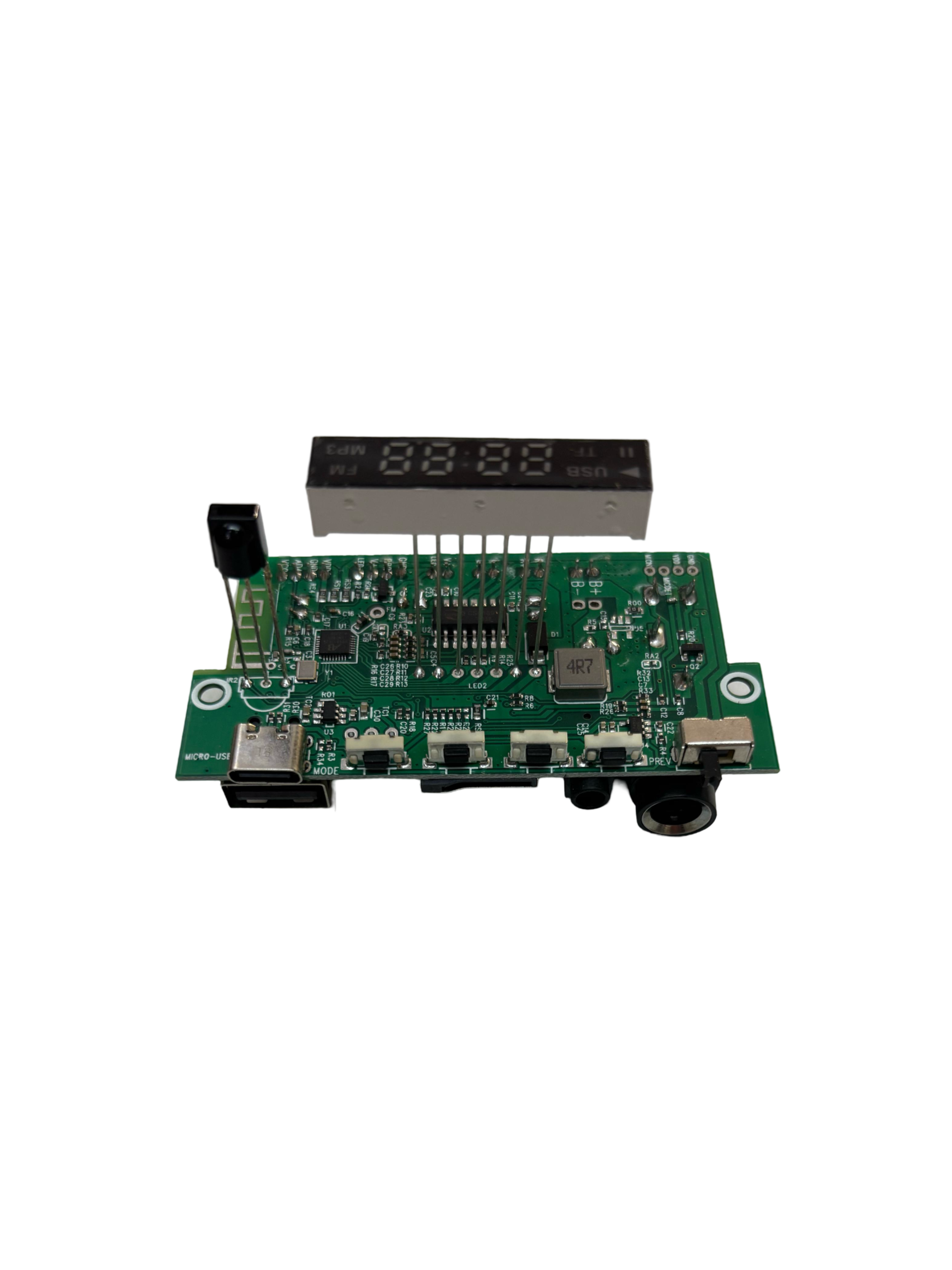 Double 4 Inch Trolley Card Module Vivaan Electro MP3 Module with TF card, AUX input, Bluetooth connectivity, Hi-Fi sound quality, and volume control - Image 3